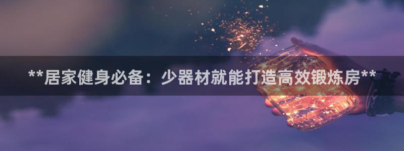 尊龙手机客户端下载APP：**居家健身必备：少器材就